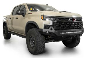 Chevrolet Silverado 1500 ZR2 Bumper - Front - Addictive Desert Designs - Stealth Fighter - Hammer Black - `25-`26